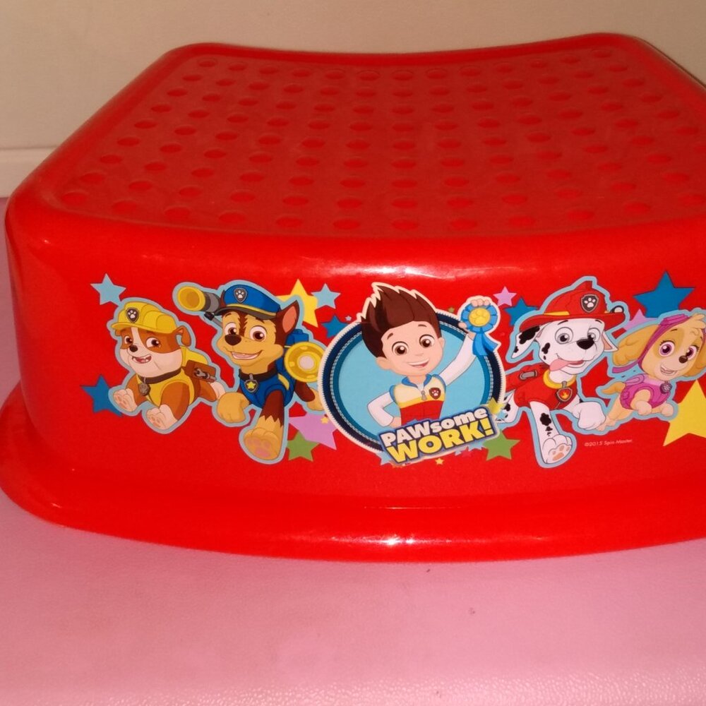 non slip Paw Patrol step stool girl's boys